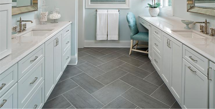 Tile flooring installation