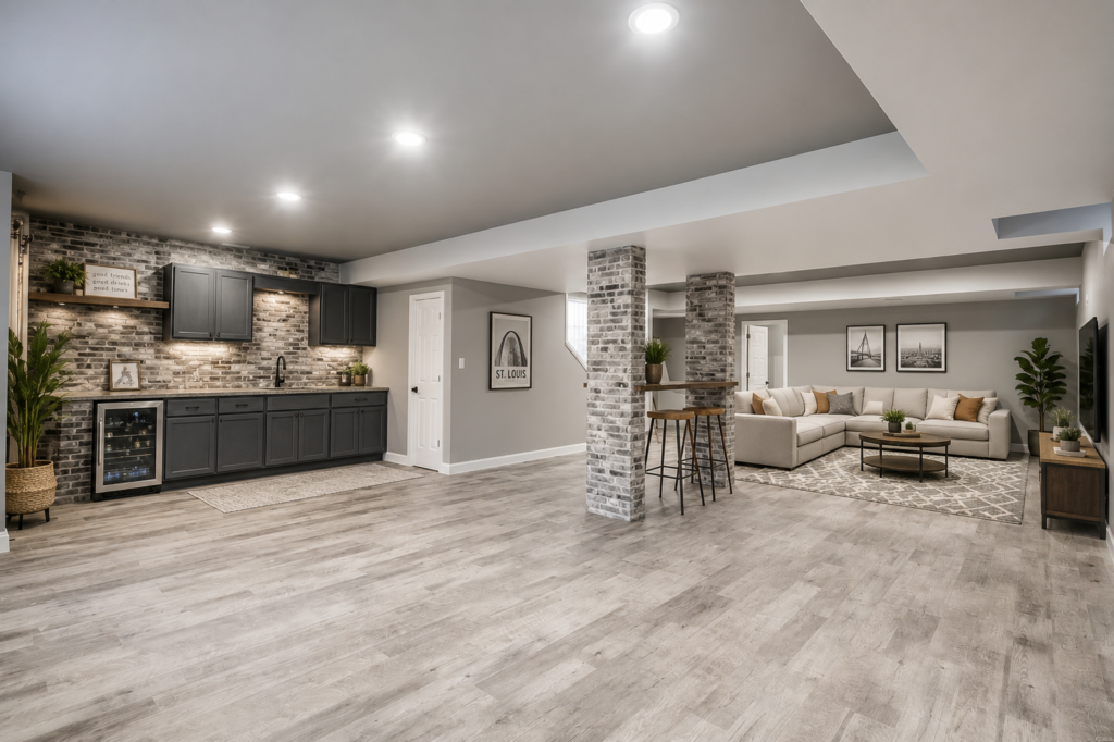 Cardinal Flooring Basement Finishing
