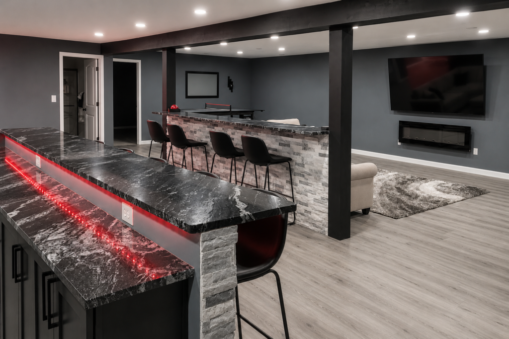 Cardinal Basement Remodel