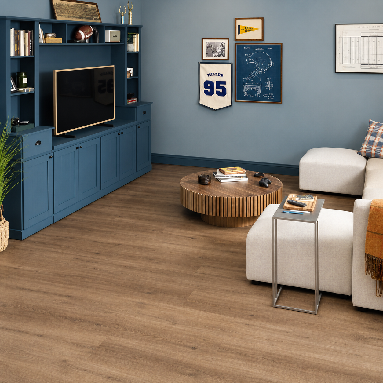 Laminate flooring installation